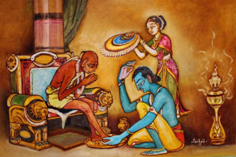 Touching Feet of Pious People