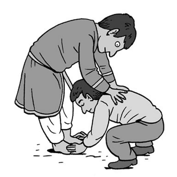 Touching Elders' Feet